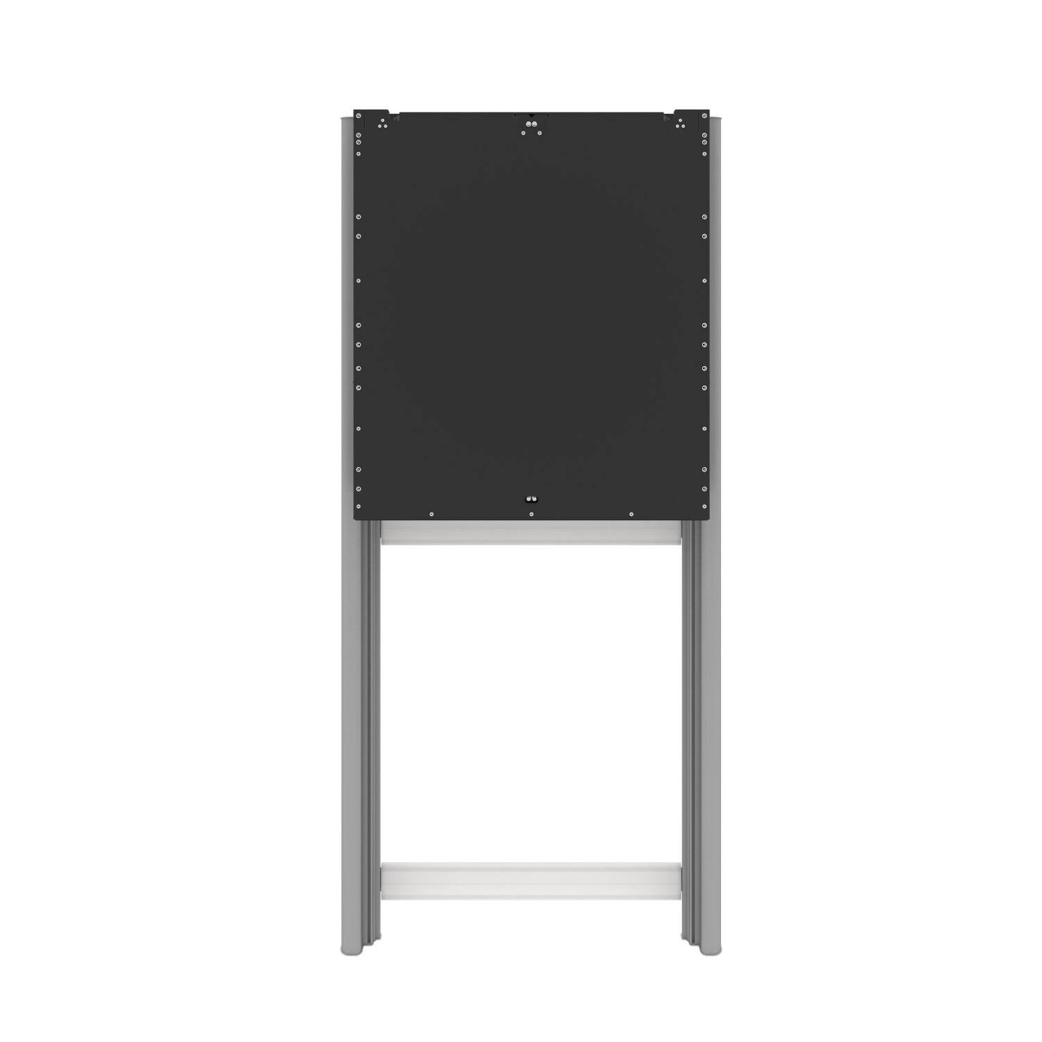 Balancebox 650-II auf einer Bodenabstützung II Frontalansicht ohne Display